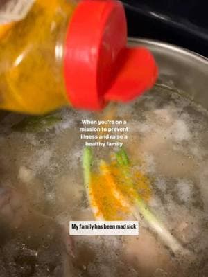 Sickness no more! Prevention is key. #momlife #feverremedy #healthyrecipes #wellnesstok #chcikensoup #kalerecipe #turmeric 