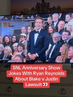 Oppp, #blakelively does NOT LOOK HAPPY about this 👀 #snl50 #fyp #itendswithus #blakelively #justinbaldoni 