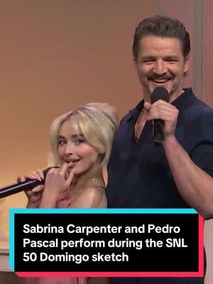 @Sabrina Carpenter and #PedroPascal sing in the #SNL50 #domingo sketch #snl #saturdaynightlive #snlsketch #sabrinacarpenteredit #sabrinacarpentermusic #sabrinacarpenterfan #pedropascaledit #pedropascaltiktok #fyp #fypシ #foryou 