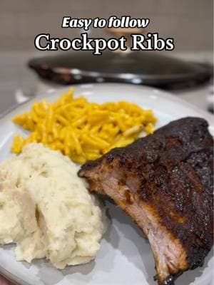 A perfect meal to start in the morning  so dinner is ready when you get back home 😋 #crockpot#crockpotmeal#ribs#babybackribs#EasyRecipe#busymomdinner#DinnerIdeas#crockpotdinners