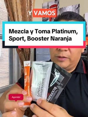 Prepara y mezcla tu platinum, Sport y tu Booster de naranja. Déjame decirte es una mezcla deliciosa y con muchos beneficios #immunocal #glutathione #productonatural #wheyprotein #saludybienestar #antioxidants #oxidonitrico #saludcardiovascular #immunocalplatinum 