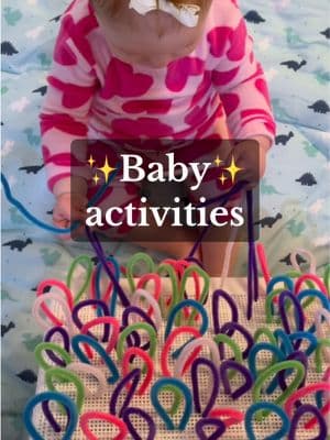 Easy set up - long plays 🤗 #babyactivities #babyplay #babydevelopment 