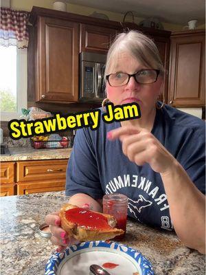 #strawberryjam #jam #preserves #canning #strawberry #bestjam #classicstrawberryjam #fypageシ #fypage #fypシ #fyp                  * 4 cups of cut strawberries * 4 cups of sugar * 3 Tablespoons of freshly squeezed lemon juice  Directions: 1. Wash the strawberries, remove the tops, and cut them into quarters. 2. Put the mixture in heavy bottomed pot and slowly bring it to a boil over medium heat. Stir frequently.  3. As the jam thickens, lower the heat, and stir more often to prevent sticking. 4. The jam is ready to can when it slides off of a spoon in a sheet rather than dripping off. 5. Turn off heat and ladle the hot jam into prepared canning jars. Leave ¼ inch of headspace.  6. Process the jars in boiling water for 10 minutes. 7. Take out jars carefully and let sit for 24 hours so jam sets and lids seal. 