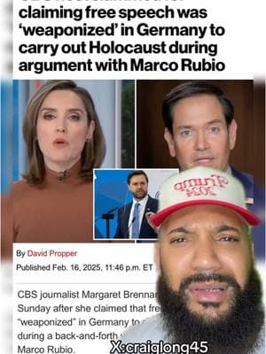 Is it any wonder why people don’t trust media to be impartial…🙄🤦🏼‍♂️ #marcorubio #margaretbrennan #freespeech #craiglong45 #craiglong 💪🏼🇺🇸