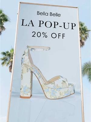 LA, the shoe experts (aka us 😌) are headed to you for our an exclusive pop up event! Get ready for: 💫 Trying on your dream shoes in person  🎉 Personalized one-on-one styling with our experts  🌟 Your first look at our NEW 2025 collection 👠 A wide range of sizes to find your perfect fit 💝 20% OFF your in-store purchase When? February 27th–March 2nd (Thursday–Sunday) Time? 11 AM–7 PM Where? 9158 Olympic Blvd, Beverly Hills, CA 90212 Pro Tip: Want a more personalized shopping experience? Visit on Friday or Sunday—things get busier on Thursday and Saturday!  Tag your besties and mark your calendars—this is an event you don’t want to miss! 🗓✨ #bellabelleshoes #weddingshoes #bridalheels #weddingheels #bridalshoes #2026bride #2026wedding #brides #bridetobe #2025wedding #2025bride  #la #losangeles #california #gettingmarried #popup #popupevent #fashionable #glamorousbrides #modernweddings #laweddings #laweddings #socalwedding #californiawedding 