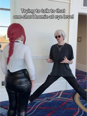 I think we are the same height #anime #cosplay #friendship 