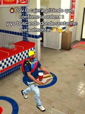 🙆‍♂️😠Falta de respeto de esa cajera vale #fivem #venezolano #venezuela #venezolanosenusa #viral #roleplay #uberdriver #uber #doordash #instacart #sparkdriver #delivery 