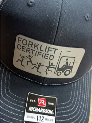 That orange is on 🔥 Leatherette patches are custom laser engraved and permanently affixed using a heat press. Hats are popular Richardson 112 trucker style with adjustable SnapBack closure. We also carry Evolve ponytail hats, FlexFit, and Flat Bill. Check out our TikTok shop for more styles and designs!  #TikTokShop #hat #forkliftcertified #forklift #forkliftoperator 