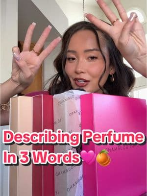 Describing these new perfumes in 3 words… ASMR edition✨🍒  Testing @Le Monde Gourmand  Crème Brûlée Cerise Riche Confetti Dorés Nectar de Passion Which scent sounds the best? Use code KYLIE10 to save :) #asmr #perfumereview #gourmandperfume #fragrancetok #perfumelover #sweetperfume #fragrance #fragrancetiktok #perfumetiktok #fragrancereview #vanillaperfume 