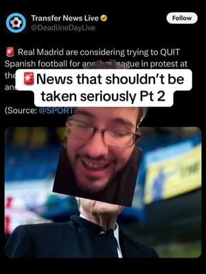 🚨News that shouldn’t be taken seriously Pt 2 #realmadrid #madrid #halamadrid #laliga #rfef #jude #bellingham #judebellingham #osasuna #viniciusjunior #viniciusjr #vinicius #vinijr #vini #gyokeres #viktorgyökeres #saudiarabia #saudi #futbol #futboltiktok #football #footballtiktok #Soccer #soccertiktok #fyp #tapiaa__ 