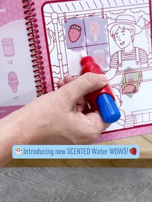 Our famous Water WOW! pads just got a sweet upgrade — introducing our new *scented* versions! Yummy smells release when littles color with water. We can't get over how cool they are! 🍓🎂🍯 #MelissaAndDoug #waterwow #newtoyalert #activitypads #scentedtoys #onthegotoys #reusable #finemotorskills #screenfreefun