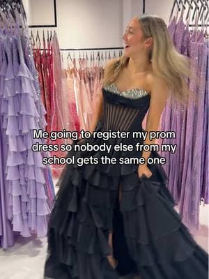 Did you know we register EVERY dresses purchased from our store to your specific school? 👀 #prom #promdress #promdressshopping #prom2025 #promseason #inspo #registry ##dressregistry