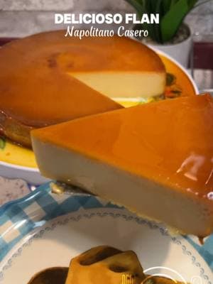 Delicioso flan napolitano casero 🤤👌🏼 #recetas #cocina #comida #fpy #viralreels #postresfaciles #postres #Viral #parati #postresdeliciosos #postrescaseros 