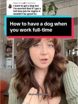 Replying to @kia💞 what do y’all think? This is my full breakdown of HOW TO have a dog when you work full-time #fosterdog #puppytiktok #DogTraining #puppydog #fulltimework 