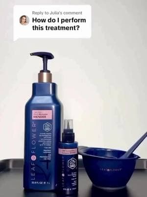 HOW TO: 3-in-1 Molecular Mender 💙 ⠀⠀⠀⠀⠀⠀⠀⠀⠀ ✨ Shampoo hair using warm water. For best results, use L&F  Instant Damage Correction Shampoo. ⠀⠀⠀⠀⠀⠀⠀⠀⠀ ✨ Pump 3-in-1 Molecular Mender into a clean color bowl. Squeeze Corrective Complex Boost into the measuring cap. Add Corrective Complex Boost to 3-in-1 Molecular Mender and mix thoroughly. ⠀⠀⠀⠀⠀⠀⠀⠀⠀ ✨Use an applicator brush to apply mixture to slightly damp hair from roots to ends. Comb through to ensure even distribution. ⠀⠀⠀⠀⠀⠀⠀⠀⠀ ✨Place a plastic cap on hair and process under medium to high heat for 15-20 minutes, using your professional judgement. ⠀⠀⠀⠀⠀⠀⠀⠀⠀ ✨ Rinse hair with cool water. Do not shampoo. Style hair as desired. ⠀⠀⠀⠀⠀⠀⠀⠀⠀ STYLISTS! Send us a DM to upgrade your next service with this EASY upgrade 🙌 . . . #leafandflowerhair #7minblowout #leafandflower #hairtok #hairoil #newproduct #antifrizz #frizzfree #blowout #hair #hairstyle #hairstyles #style #hairtrends #hairtips #healthyhair #hairgrowth #shinyhair #hairhealth #beauty #hairstylist #dryhair #frizzyhair 