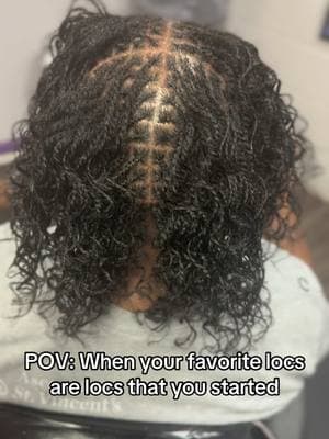 When you finally book your appointment. 😍 #blessedbyarena got you! #locs #microlocs #starterlocs #iseegrowth #practicemakesperfect #locjourney #cosmetologist #allthingshair #fyp #proof 