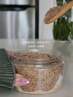 Wake up your skin with this DIY Chocolate Espresso Scrub☕️🍫🌟Exfoliates, Hydrate , and glow 🫠🥰 ✨ Ingredients: ✔ ½ cup brown sugar ✔ ½ cup Epsom salt ✔ ½ cup coconut oil ✔ 2 tbsp coffee grounds ✔ 1 tbsp cocoa powder ✔ 1 tbsp vanilla extract #DIY #diybodyscrub #bodyscrub #coffeescrub #glowingskin #SelfCare #selfcareroutine #selfcaretiktok #asmr #satisfyingvideos #thatgirl #coffee #sugarscrub 