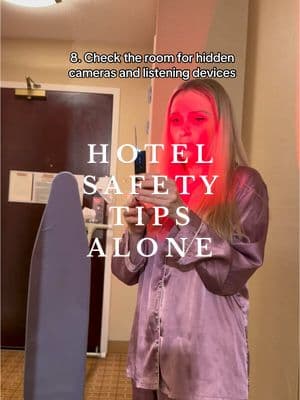 Many women face violence and assaults in hotels every year😔 This is a serious issue that needs to be addressed for their safety. Here are my safety tips for you🙌🏼❤️ All the safety items I use can be found in my bio under list of “Hotel Safety Items.”⤴️ #hoteltips #hoteltrick #hotel #safety #LifeHack #besafe #hotelsafetytips #traveltok #becareful #hotelsafehack #womansecurity #womensafetytips #womensafety #hotelsafetyhacks #hotelsafe  