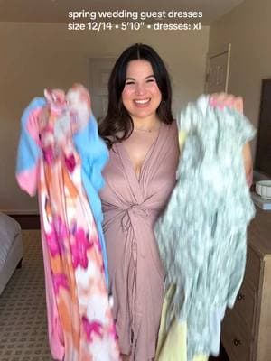 Midsize spring wedding guest dresses from Amazon! Which dress is your fav? #springdresses #amazonfashion #amazondress #weddingguestdress @Amazon Fashion 