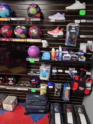 a little glimpse of the shop after the walls are mostly full. made some sells soon as we put them up. #strikezoneproshop #bowlersoftiktok #bowling #fyp #elevateyourgame #teamstorm #stormbowling #stormnation #turbo2n1grips #strikingworldwide #squadrg #brandsofbrunswick 