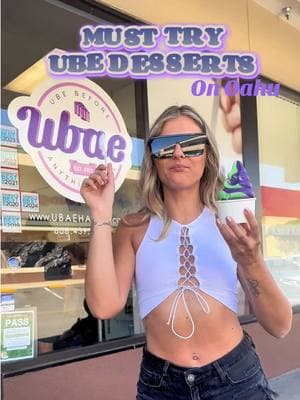 The best ube desserts on Oahu! 💟 #honoluluhawaii #oahuhawaii #oahueats #ube #dessertlovers 