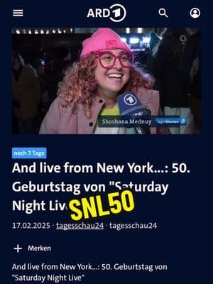 LIVE FROM NEW YORK, I’M ON GERMAN TV TALKING SNL!  #SNL #SNL50 #tv #newyork #livefromnewyork 