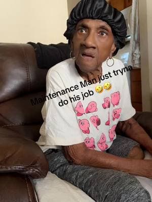 Maintenance Man just tryna change the filter 😂😂 Not Granny calling the man ugly 😂😂😂 #granny #grannytok #grannyfavorite #viral #fyp #fypシ #fypage #viraltiktok #viralvideo 