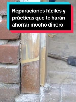 Reparaciones prácticas que puedes hacer tu mismo y ahorrarte mucho dinero. #construcciondiseñosymas #construccion #construction #carpentry #carpenter #trimcarpentry #trimcarpenter #repair  #carpinteria #usa #mexico 