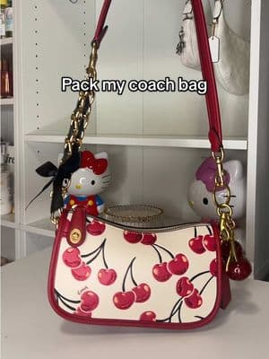 Another day another purse slayyyy 💅 @Coach #coach #pack@Bag #packmycoachbag #cherrypurse #cherryswinger #purse #pursetok #pursecollection #purseessentials #purseaccessories #coachbag #newcoachbag #newcoachpurse #fypシ 