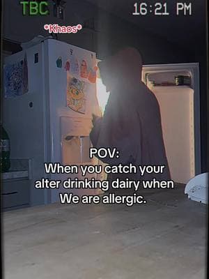 🤣 we caught her in the act!  She’s the one who’s been making us suffer every morning hating our lives because she loves milk but we can have it we are lactose intolerant. This is a every night thing with her cookies!  ##did##didsystem##disociativeidentitydisorder##didsystemawareness##didsystemintroduction##didsystemsoftiktok##didsystemlife##MentalHealth##therapy##therapist##didsystemalter##didsystemthings##lactoseintolerant##lactose##milk