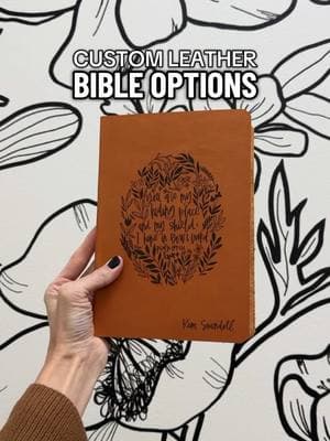 The customization combinations are limitless! #supportsmallbusiness #custombible #fyp #biblestudy #biblerebinding #illustratedfaith #bible #foryou 