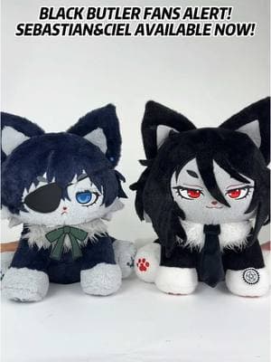 Black butler fans alert! Sebastian & Ciel available now! #cielphantomhive #ciel #sebastian #sebastianmichaelis #ValentinesDay #kuroshitsuji #blackbutler #blackbutlercosplay #blackbutlersebastian #blackbutleredit #kuroshitsujiedit #animeedit #animes #animeedit #animeedits #plushies #plush #fyp 