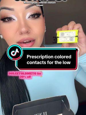 #prescriptioncontacts #coloredcontacts #just4kira 