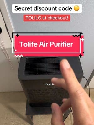 The Tolife air purifier includes a 3 stage HEPA filter with a carbon filter, 3 color indicator’s, can filter out dust, pollen, smoke and pet dander!  #tolife #airpurifier #airpurifiers #tolifeairpurifier #airpurifierhepafilter #carbonfilter #homeproducts 