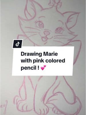 I’m going to start a new sketch series where I draw disney characters in only one color using crayola colored pencils! Donald in blue is next! Let me know who else I should draw! 💕 #marie #draw #disney #sketch #sketchbook #aristocats #foryou #artistsoftiktok #trending #disneydrawing #coquette #drawingtutorial 