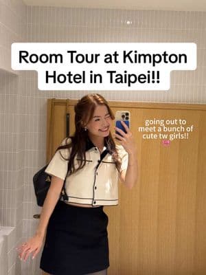 my hotel room tour at @Kimpton Da An Hotel 🥰 fr such a great location in the middle of the city. it’s not a super big hotel, but has everything I need. great breakfast, has a lobby that I can work in, dog friendly. I got to see some cute dogs 🐶 it’s very young and hip!  #kimptondaanhotel #金普頓大安酒店 #城市綠洲  #taipei #taipeitravel 