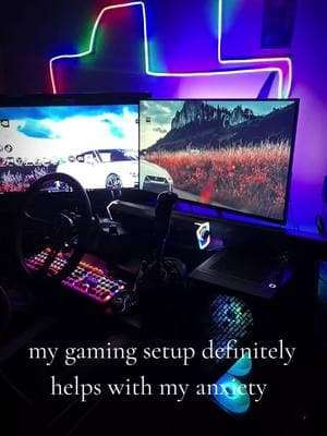 #gaming #pcgaming #chill #mood #pc #gameroom #mancave #simracing #simsetup #logitech #ibuypowerpc #sansui #samsung #g920 #lg #led #gamingkeyboard #gamingmouse #fivem  #beamngdrive #ats #americantrucksimulator # #anxiety #relax #satisfying  #nardisteeringwheel 