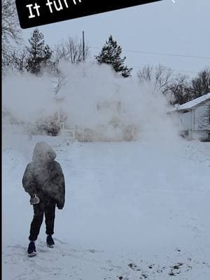 -20 degree WindChill... What happens? #makesnow #subtemperatures #kansascity #snow #snowday #funwithkids 