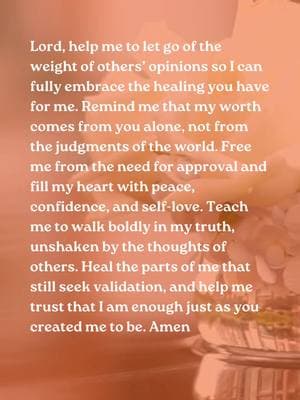 😔Do you often find yourself falling behind on your healing journey because of what others think about you? 😔Are you still seeking their validation over what God has already spoken over your life? Sis, it’s time to let go. God has already called you worthy, loved, and enough. The opinions of others don’t define you His truth does. ❤️‍🩹Healing requires you to release the weight of outside voices and trust in the One who created you. Stop dimming your light for the comfort of others and start walking boldly in the confidence that you are already approved by God. Let this be the day you choose freedom over fear, healing over hesitation, and God’s truth over their opinions. 🤎 #HealingJourney #womenhealing #womenover40 #prayerlife #morningprayers #buildingconfidence #seekingvalidation #godsgrace #godsays 