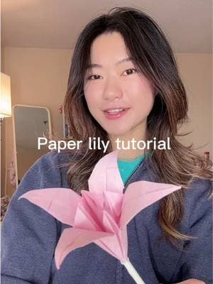 Paper lily tutorial #DIY #crafts #papercraft @STAEDTLER @Michaels Stores 