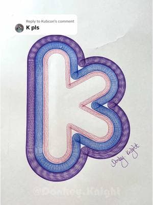 Replying to @Kubcon Initials of the name. The letter “K” Spirograph.💟💟#spirograph #asmrtiktoks #fyp 