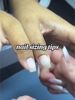 how do you make sure your nails are even when shaping? #naturalnails #sizingtips #naileducation #nailanatomy #nail101 #dmvnailtech #nailschool #foryou #beginnernailtech 