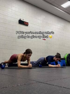 I gave up first 😔😔😔 #plankchallenge #abworkout #gymgirl #girlhood #fyp #abs #besties #gymbro #relatable #fitnessmotivation 