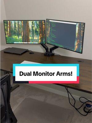 #huanuo #desksetup #desktour #deskorganization #monitorarm #multiplemonitors 