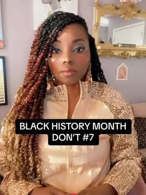 #onthisday BLACK HISTORY MONTH DON’T #7 Don’t prioritize white comfort over accepting and addressing the REAL, tangible dangers of anti-Black racism, and systemic racism, against Black people. It’s time to get educated, get informed, and get into community, so that you can stay committed to living by anti-racist values, principles, and practices, every single day, ESPECIALLY when it’s uncomfortable for you! So where do you start? By investing in your own anti-racism education, and not just consuming free content on social media, and benefitting from the free labor of Black people every day. If you want to continue learning from me, in a safe space OFF OF social media, join my Patreon community today, join my 21 Days of Anti-Racism Challenge, or join my 7-Day Challenge entitled, “The 7 Habits of Culturally Competent Leaders”. Everything is at the link on my profile.  Not ready to invest in your own anti-racism education yet, but want to ensure that I can continue sharing free, educational videos on social media? Send a financial gift of support via the options below: Venmo: Ashani-Mfuko CashApp: $AshaniMfuko PayPal: paypal.me/AshaniMfuko Thank you to those of you who are committed to contributing, not just consuming! I see you and I appreciate you!☺️💚🙌🏽 Anti-racism is not a diet, it’s a lifestyle.™️ #antiracismschoolisinsession #parenting #entrepreneurlife #momcommunity #homeschoolcollective #ShopBlack #influencerlifestyle #leadershipdevelopment #educationquotes #mindsetmastery #mindsetmentor #communicationtips #mindfulnesspractice #mindfulnessmatters 