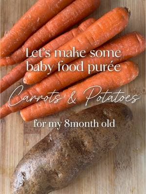 Let’s make some carrot & potato purée🥕🥔 #babyfood #babypureeidea #8monthsold #babytok #babiesoftiktok #firsttimemom #MomsofTikTok #babyfoodideas #homemadefood #bwl #solids #homemadepuree #babysfirst #babysfirstfood #beaba #babycook #beabafoodmaker #organic #organicfood #cleaneating #foodstorage #foodstoragetips 