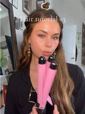 Since a lot of you have been asking!!🩷 - - - - #hairtutorial#wavyhair#crimpedhair#hairinspo#grwm#hairtok#longhairstyles#extensionshair#fyp 