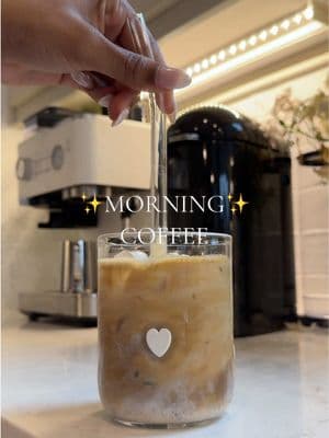 My latest morning coffee obsession☕️✨ 1tbsp honey  Cinnamon  double shot espresso  2/3 cups milk  Splash of vanilla creamer  #coffee #coffeeathome #icedcoffee #coffeerecipes #morningcoffee #icedcoffeeathome #icedcoffeerecipe 