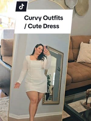 Curvy Outfits | Cute dress ✨️ #curvyoutfits #Cutedress #spotlightfinds #Curvydress  #TiktokShopLoveAtFirstFind 