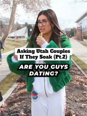 Do we think they’re telling us the truth?🧐 #fyp #interview #soaking #couples #utah 